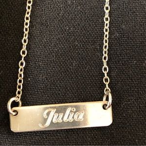 Julia Personalized jewelry necklace 925 Silver